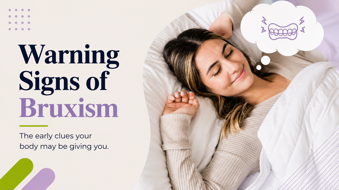 woman stretching in bed warning signs of bruxism guide